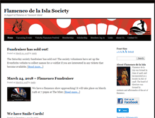 Tablet Screenshot of flamencodelaisla.org