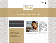 Tablet Screenshot of flamencodelaisla.com